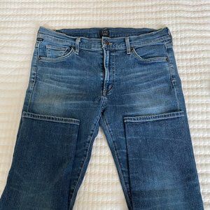 C of H (Citizens of Humanity) size 30 "Agnes Crop" mid rise slim straight jeans
